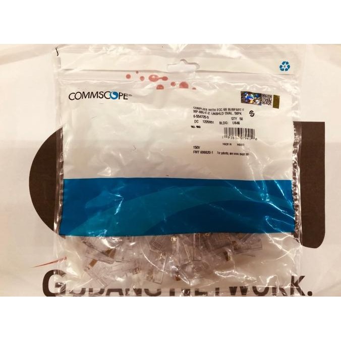 AMP COMMSCOPE CONNECTOR RJ45 CAT5 RJ-45 CAT.5E ORIGINAL