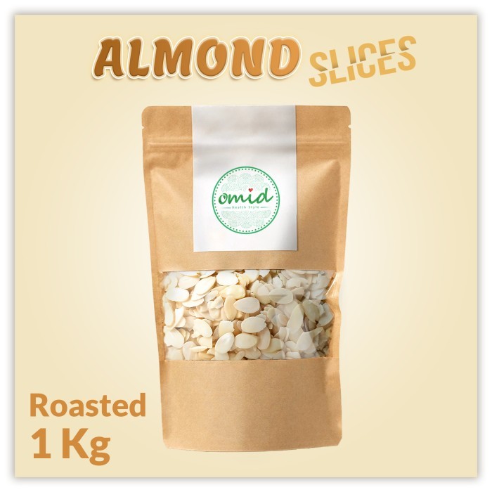 

1kg - Roasted Almond Sliced Kacang Almond Iris Panggang