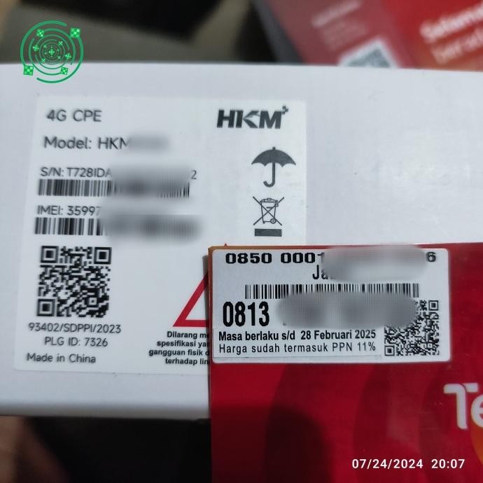 Kartu Perdana Telkomsel ORBIT SIMcard Baru Copotan Modem Free 150GB H32S