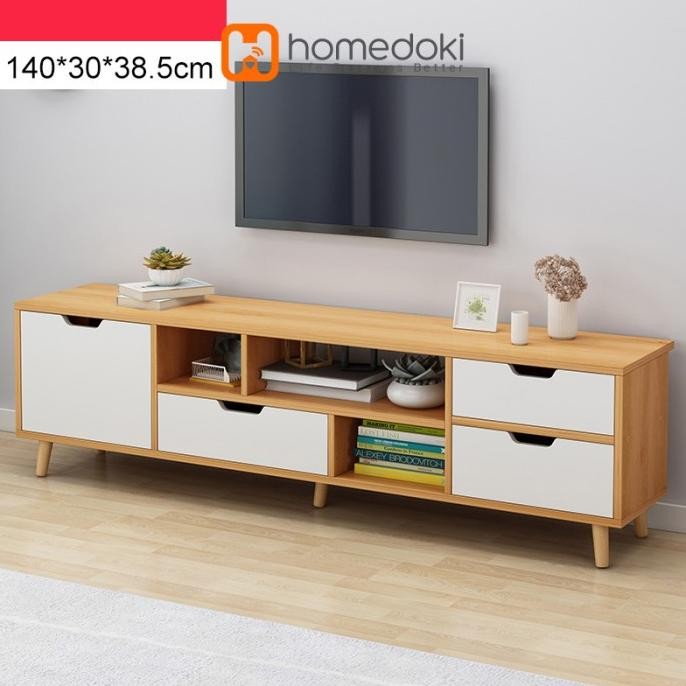 Meja Tv Rak Tv Minimalis Bufet Tv Minimalis Kayu Modern Rak Serbaguna Original Dan Terpercaya