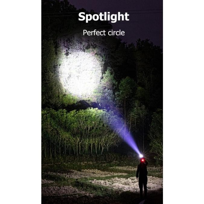 SENTER KEPALA SMILING SHARK K225 P70 CAHAYA PUTIH/KUNING HEADLAMP