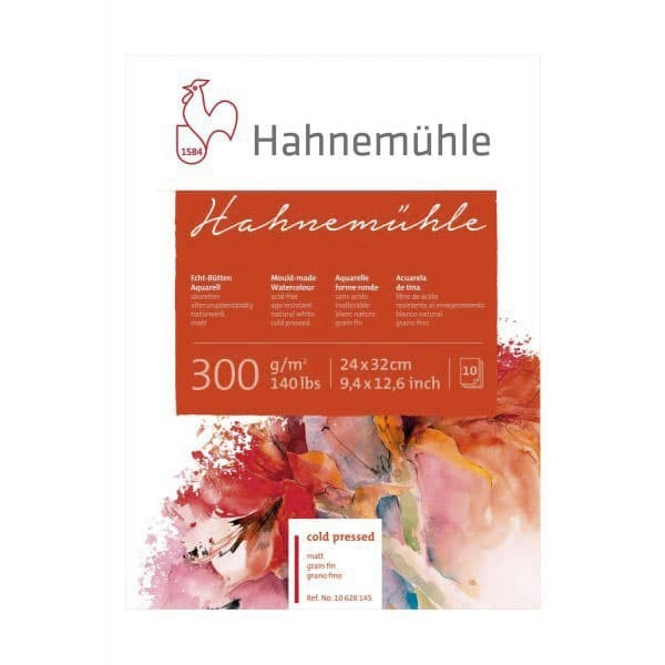 

Hahnemuhle 300gsm 24x32cm Cold Pressed Watercolour Block