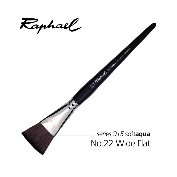 

RAPHAEL 915 SoftAqua No.22 Wide Flat Brush