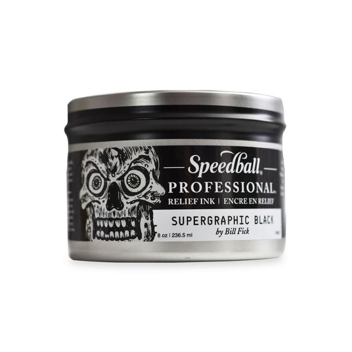 

Speedball Professional Relief Ink Supergraphic Black 8 oz