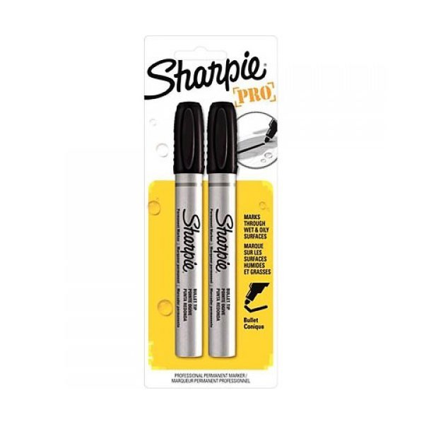 

SHARPIE Pro Metal Black Bullet Tip 2-pcs Blister Pack