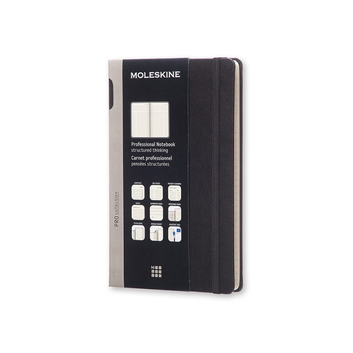 

MOLESKINE Professional Notebook Large Black Hard Cover