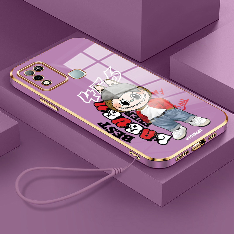 Casing Hp Untuk Infinix Hot 9 Play Hot 10 Play Hot 11 Play Case Casing tali lapisan Silikon Softcase