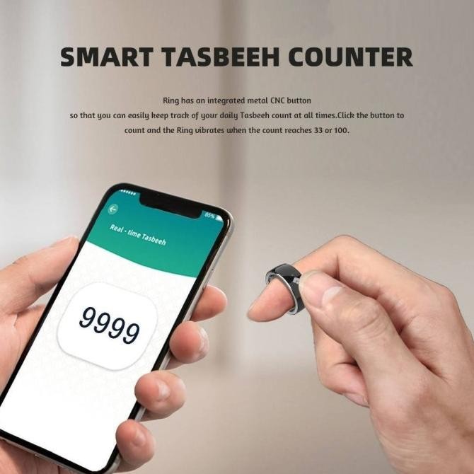 EQUANTU ZIKIR RING /CINCIN DZIKIR/ QB708 TASBIH DIGITAL / CINCIN TASBIH DIGITAL