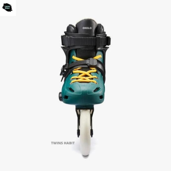 Promo Oxelo Mf900 Sepatu Roda Hardboot Freeskate- Unisex - Urban Green