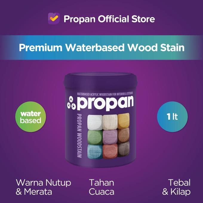 PROPAN WOODSTAIN CLEAR DOF - 1L CAT KAYU WATERBASED