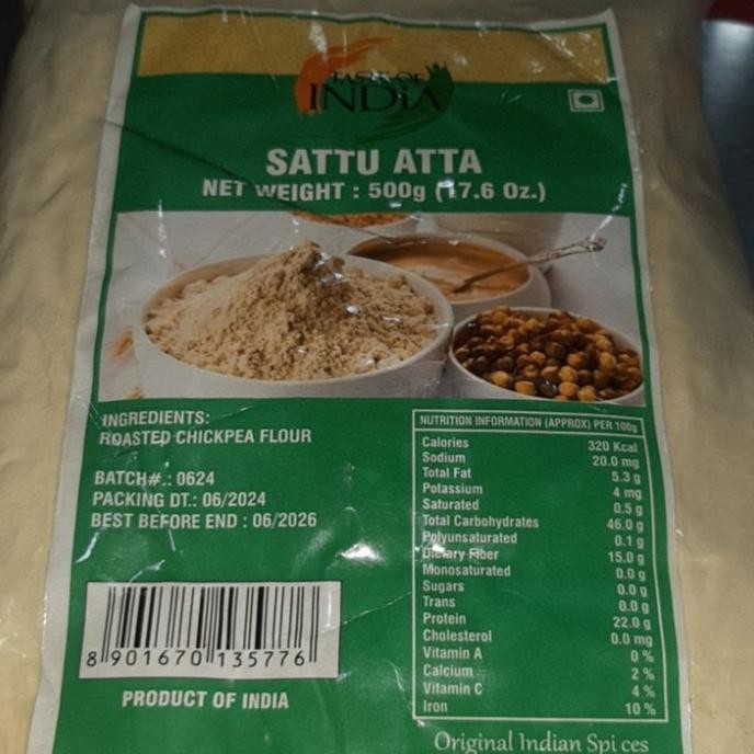 

:>:>:>:>] SATTU ATTA TASTE OF INDIA 500G / Tepung Buncis Panggang