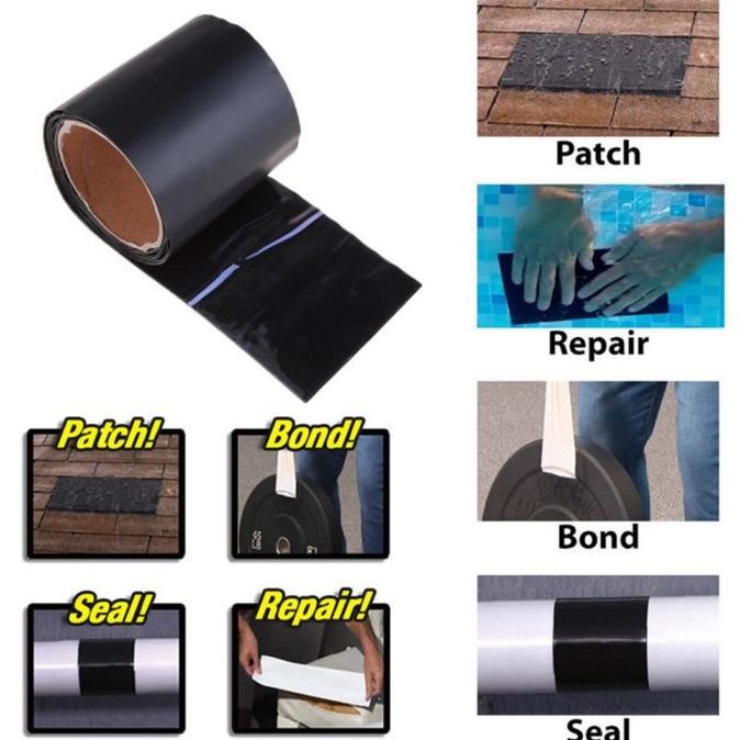 .........] Lakban Penambal Perekat Anti Air Talang Bocor Kebocoran Pipa Selang