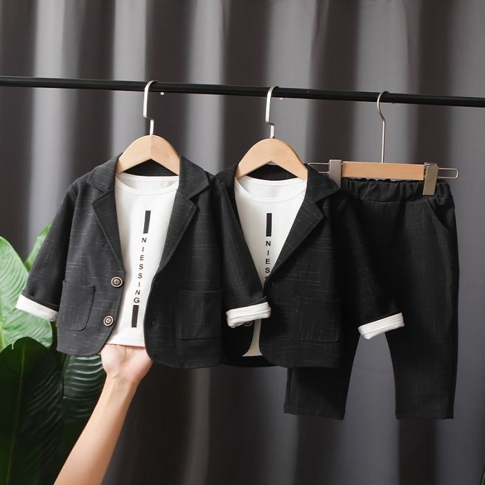 TERLARIS SETELAN BLAZER ANAK LAKI-LAKI IMPORT SETELAN JAS ANAK LAKI- LAKI SET ANAK SEMI FORMAL