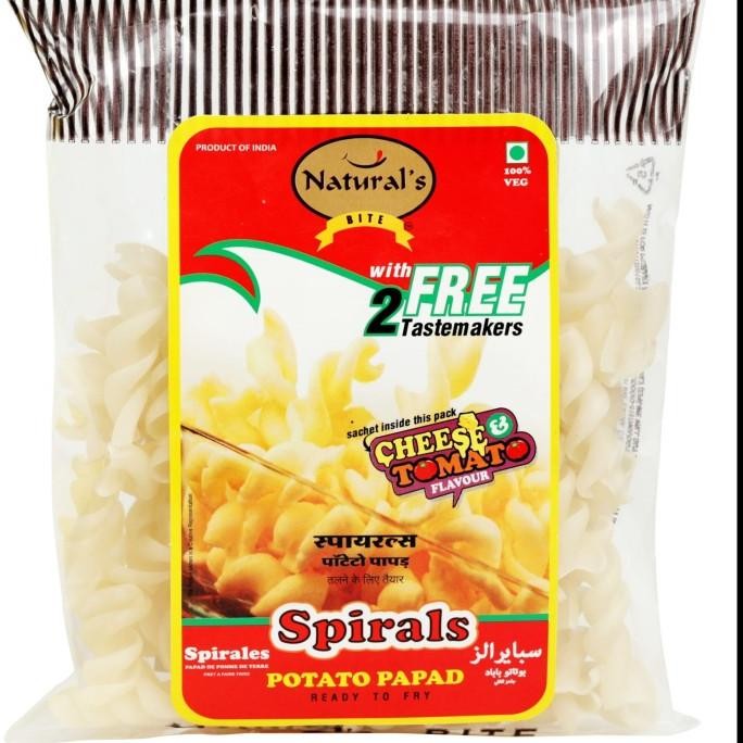 

^%^%^%^%] SPIRALS POTATO PAPAD CHEESE & TOMATO FLAVOUR 100G