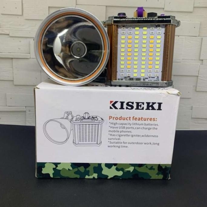 SENTER KEPALA 150W KISEKI CK-958+ BONUS AKI BISA LAMPU & POWER BANK