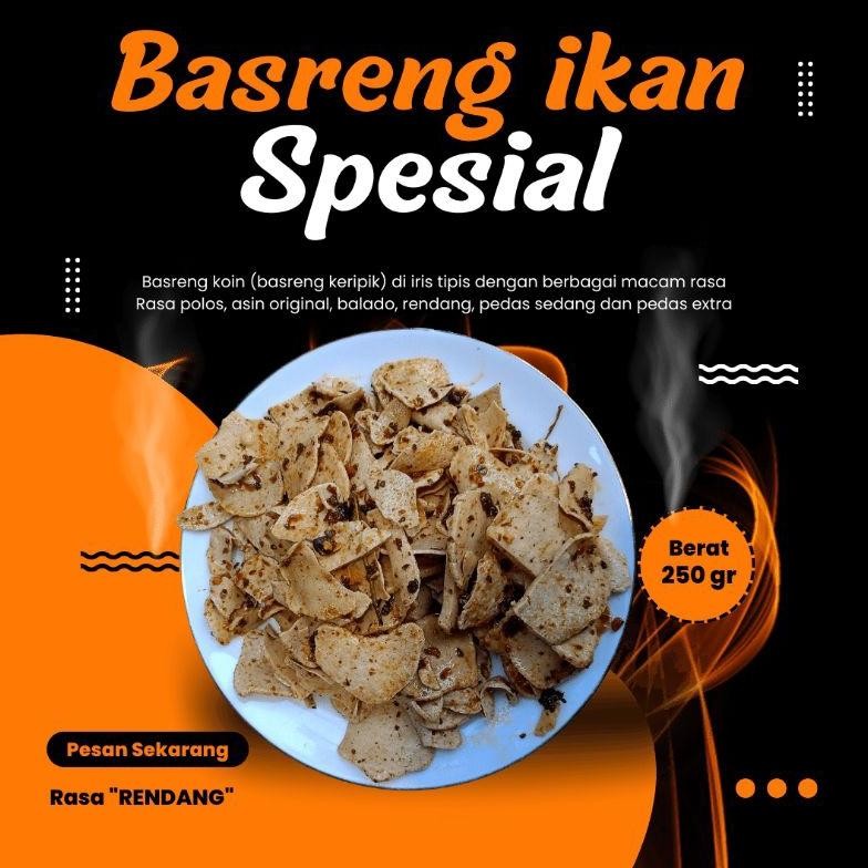 

250 gr - Basreng keripik rasa rendang || basreng viral by Kiki jaya snack