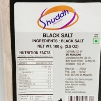 

_^_^_^] BLACK SALT SHUDDH 100G (EXP 03/2026) / Kalanamak / Bubuk Garam Hitam