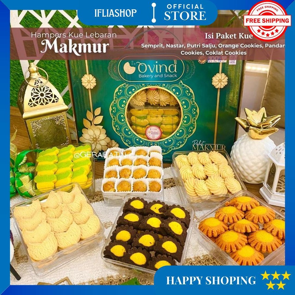 

Ovina / Endolita Paket Makmur Parcel Kue Kering Lebaran Idul Fitri 2025 D Sale