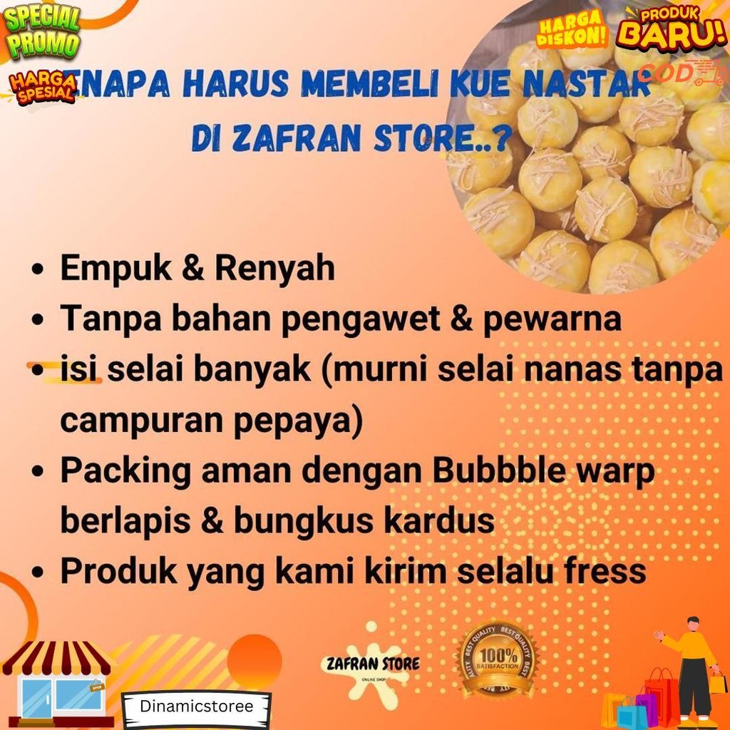 

Kue Nastar Nanas Wisman Toping Keju Isi 250 Gram (1/4 Kg) Kue Kering Cemilan Keluargatermurah D Promo 10.10