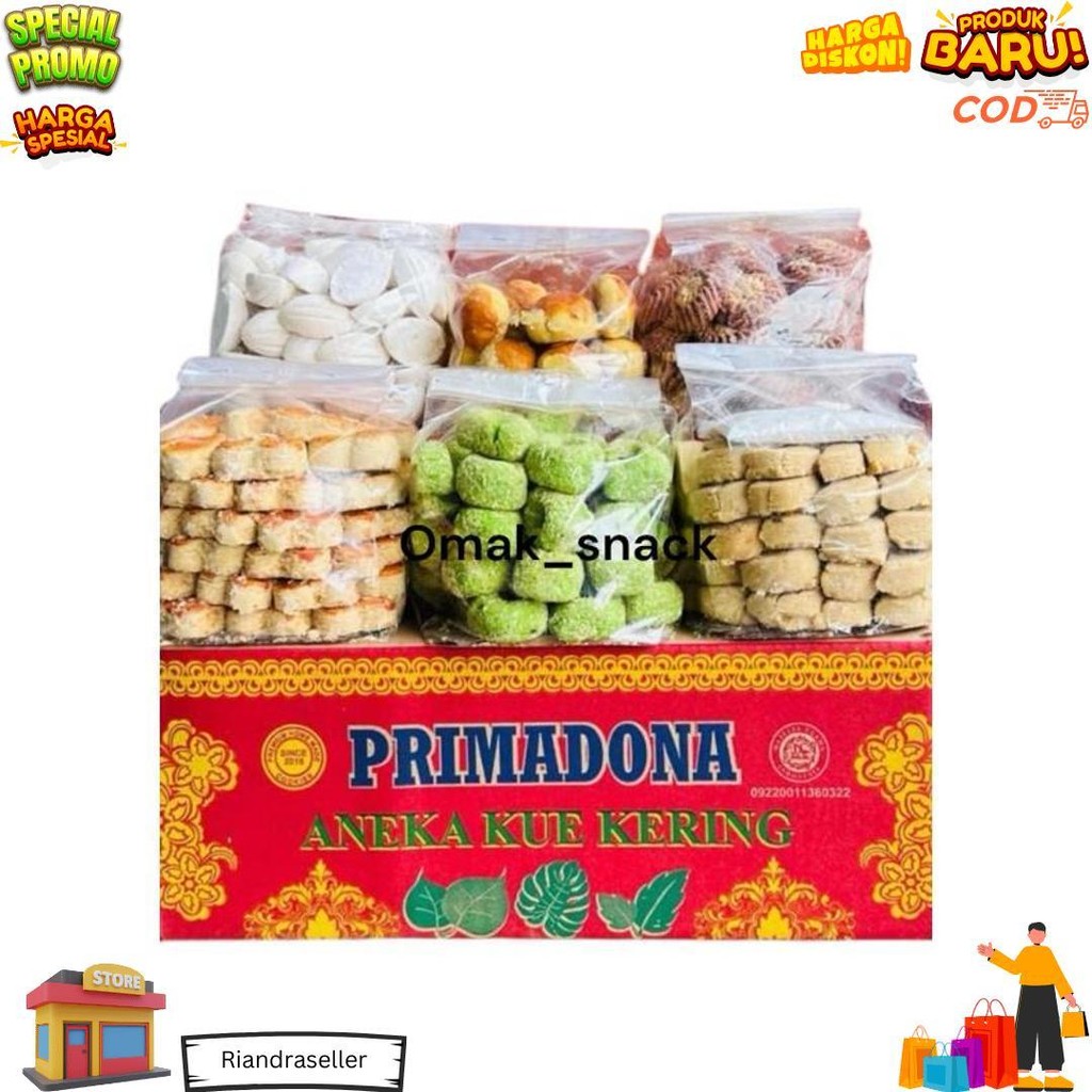 

Paket Kue Kering Hari Raya Homemade / Paulina / Primadona 6 Toples Kue D Cod