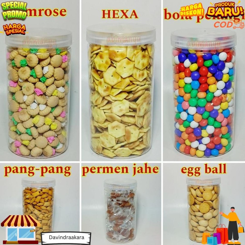 

Kue Kering / Kue Lebaran Kemasan Toples 1 Liter D Terlaris