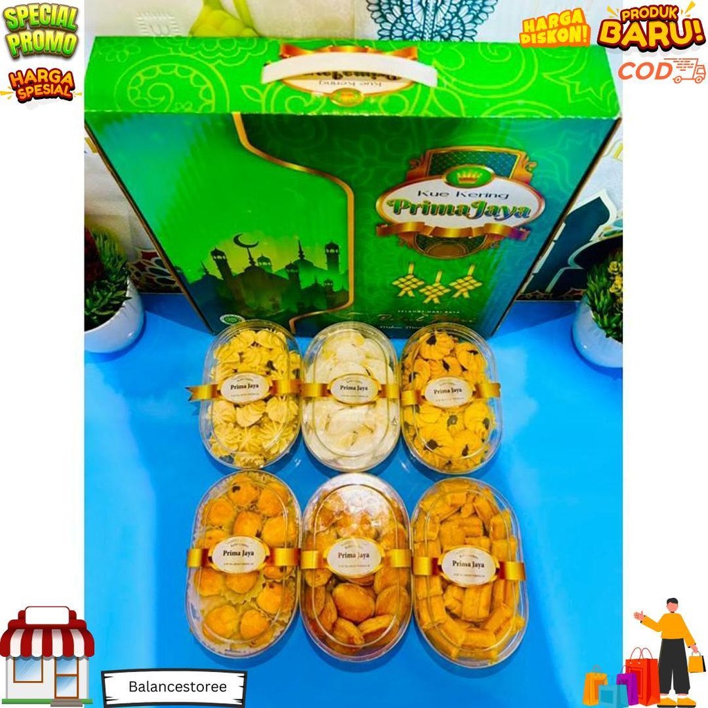 

Kue Kering Lebaran Prima Jaya Isi 6 Toples Besar | Hampers Kue Lebaran | Parcel Kue Kering Lebaran Idul Fitri Termurah D Gratis Ongkir