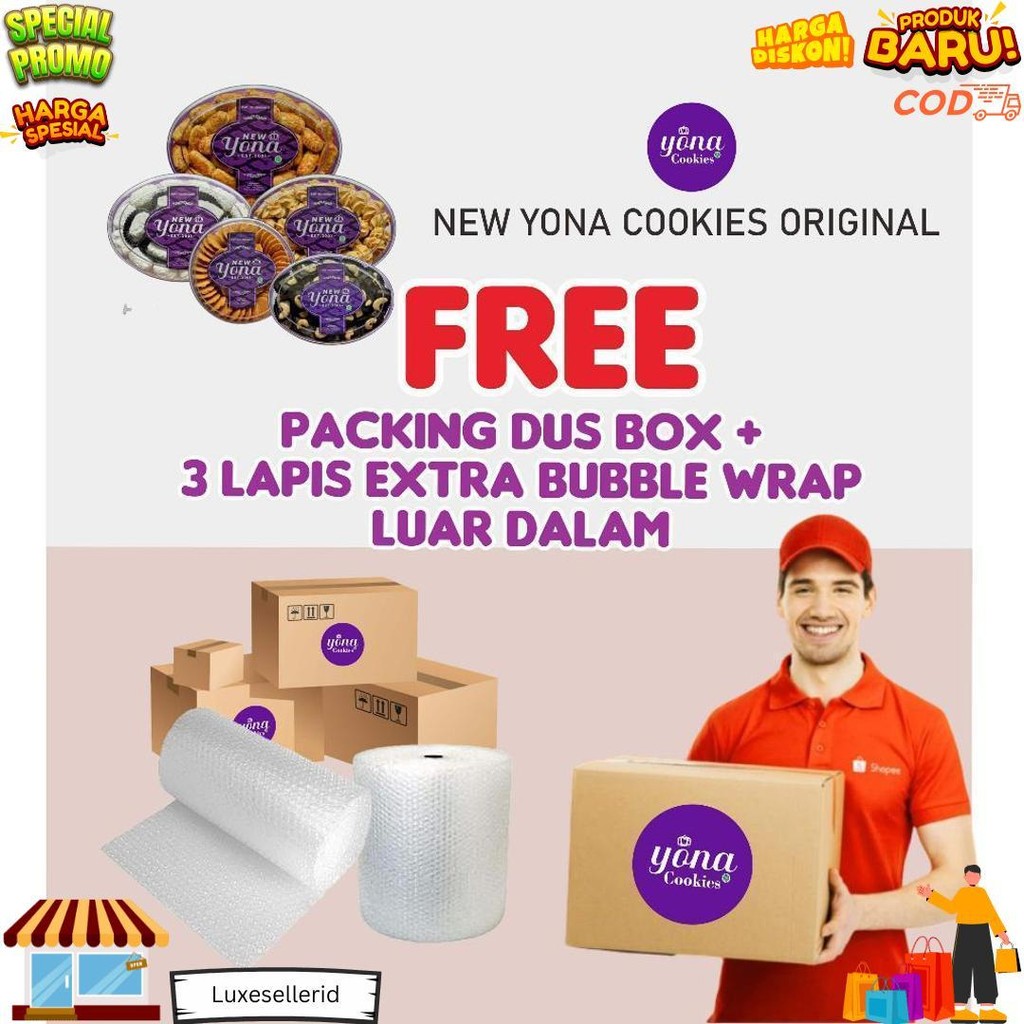 

[Ready Fresh] Kue Kering Lebaran New Yona Cookies Expired 2026 D Best Seller