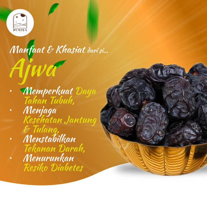 

Kurma Ajwa Madinah 500gram - 1Kg Fresh