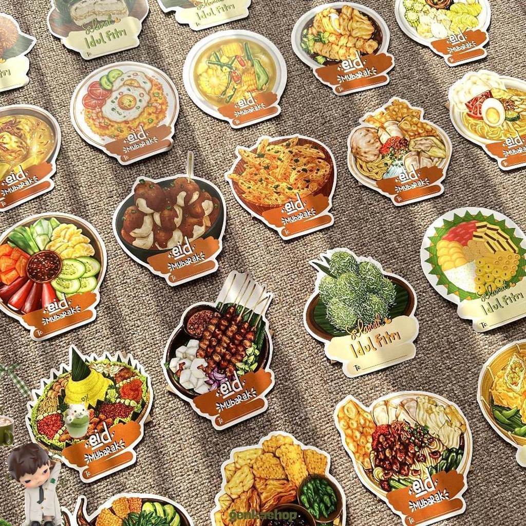 

Isi 12Pcs Amplop Lebaran Makanan Indonesia 3D Viral Series Cake 2025/Angpao Thr Unik/Amplop Idulfitri 2025 Cod
