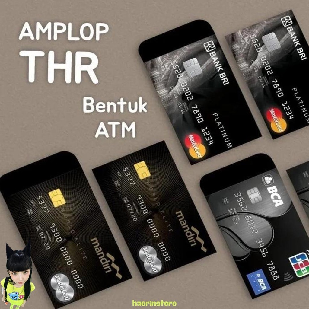 

(50 Pcs) Amplop Lebaran Motif Atm 2025 Murah