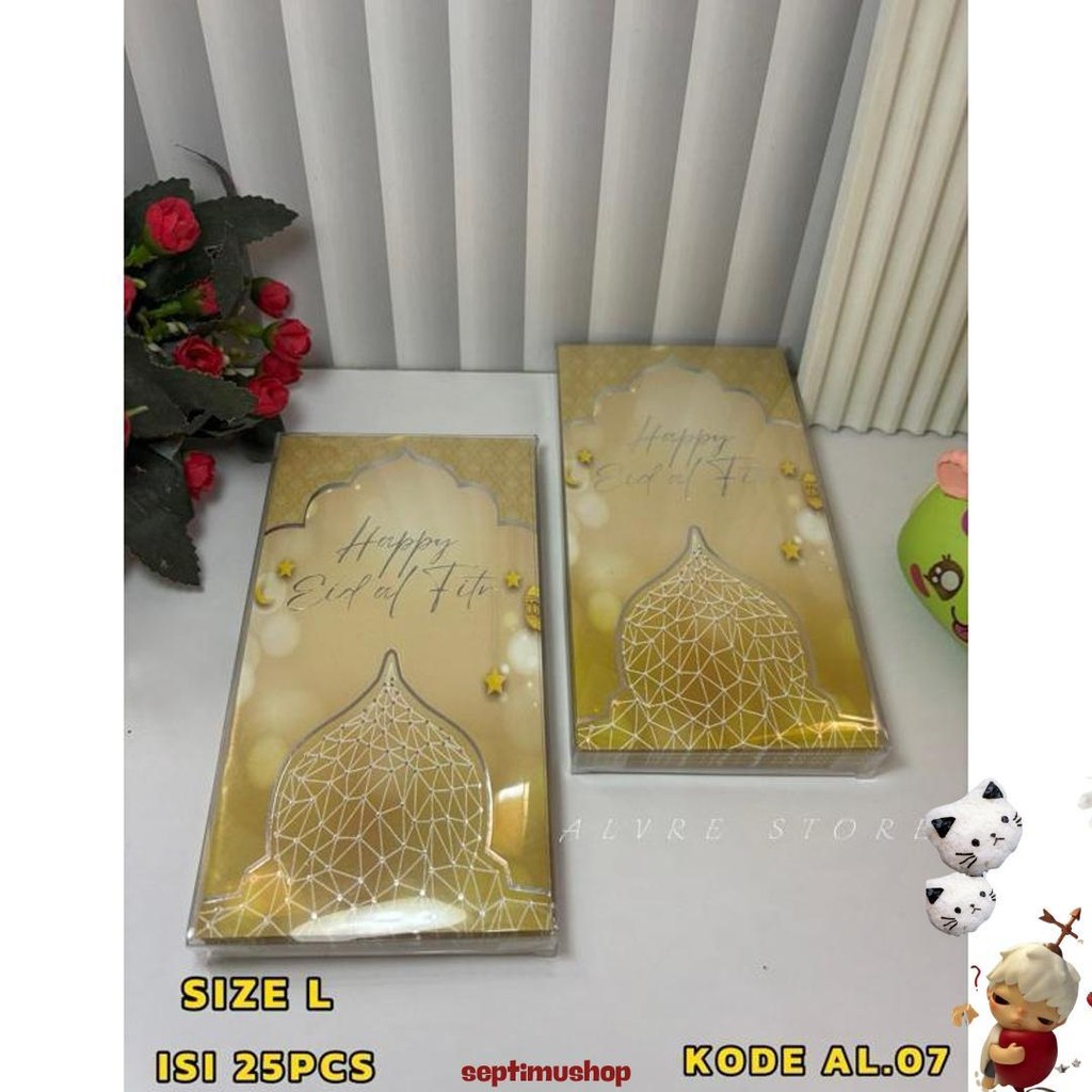 

Amplop Lebaran Idul Fitri Ukuran Besar 8,5 Cm X 16 Cm (Isi 25,30 Lembar) Uang Tanpa Dilipat Kemasan Mika Kualitas Premium Cod