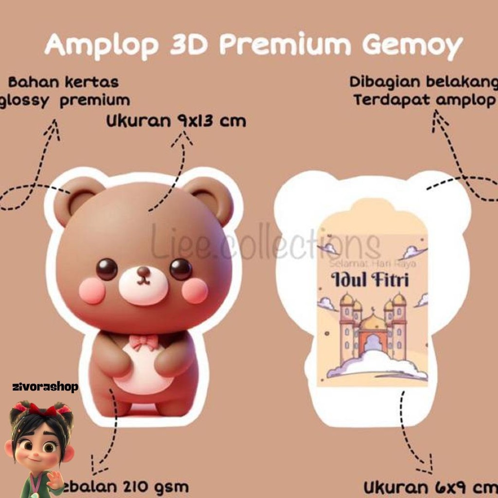 

Amplop Lebaran Idul Fitri Karakter 3D Gemoy || Sepaket Isi 10Pcs Cod