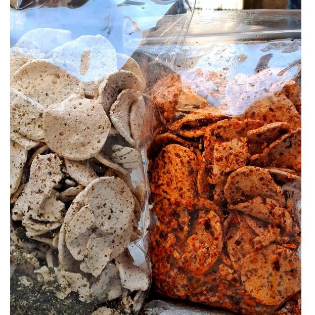 

Basreng Pipih Premium Bundling 500gr ORI + 500gr Pedas Daun Jeruk