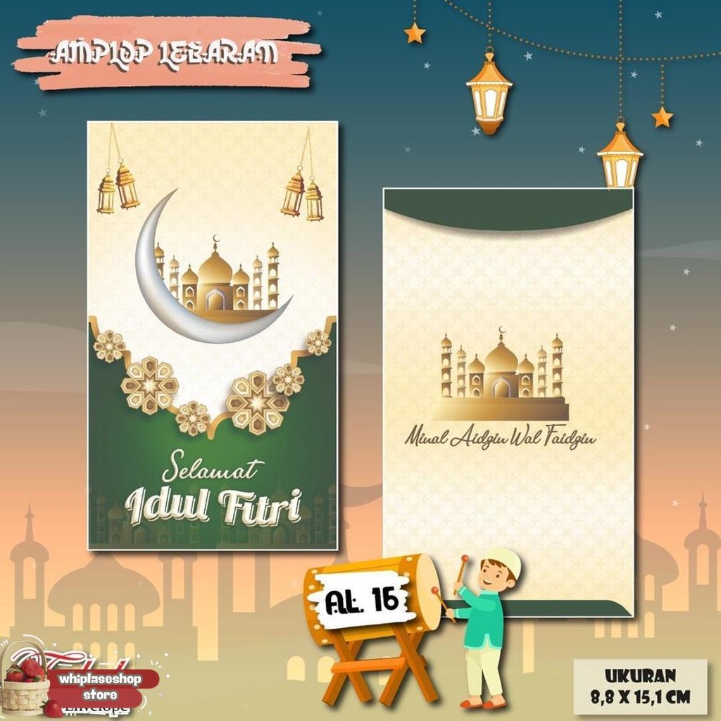 

Amplop Lebaran Falah Kode Al 16 Isi 50 Pcs / Muat Selembaran Uang Tanpa Dilipat / Amplop Cantik / Amplop Lucu / Amplop Lebaran Bisa Ecer Promo