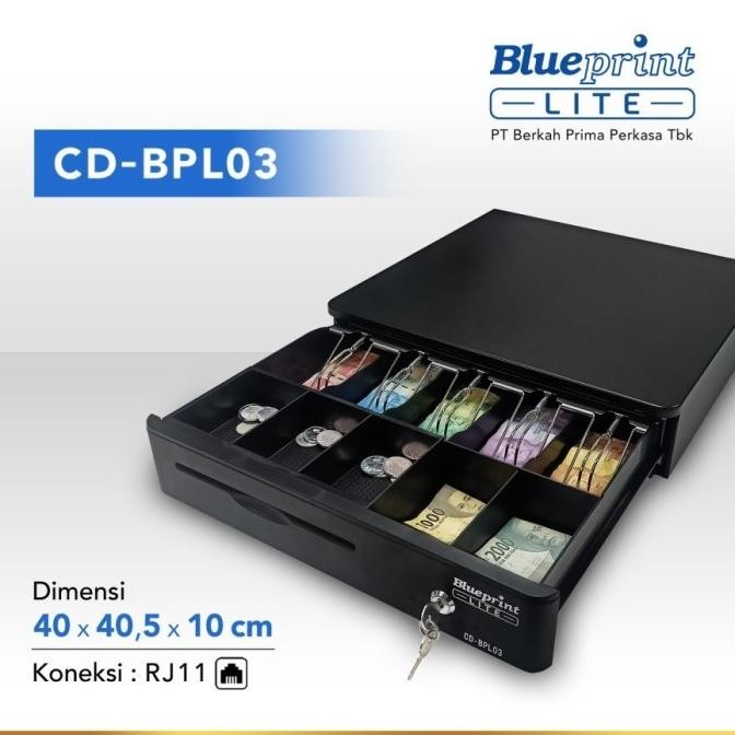 

HARGA DISC - BLUEPRINT CD-BPL03 CASH DRAWER / LACI KASIR / LACI UANG 40x40 5x10 CM