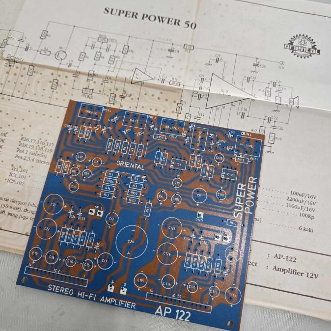 Silahkan Order] PCB AP122 Super Power 50 / Amplifier `12V