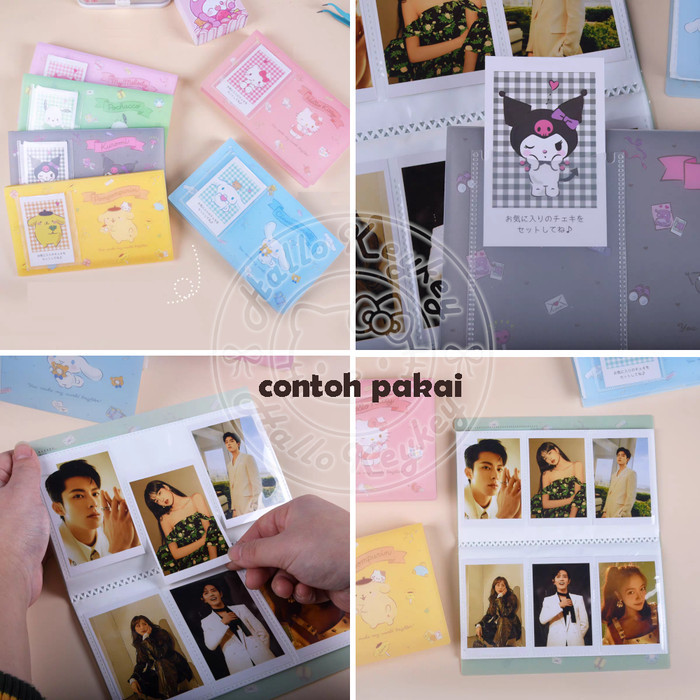 album foto kartu kitty melody kuromi cinnamoroll pompompurin