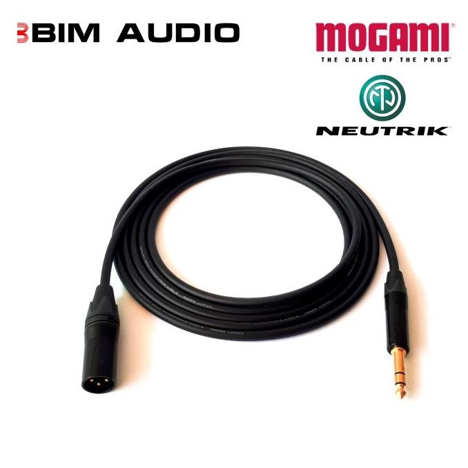 Kabel Speaker Studio Monitor MOGAMI GOLD, NEUTRIK TRS to XLR-Male Terlaris