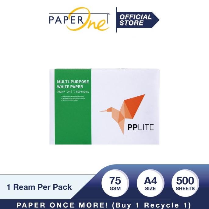 

PP Lite Kertas A4 75gr Copier 1 Rim (500 lembar) Kertas HVS