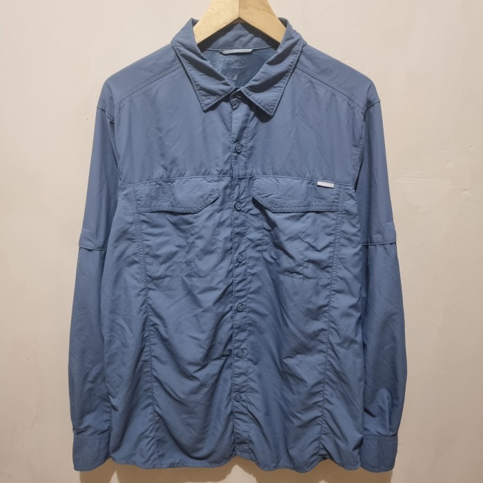 Kemeja Tactical Outdoor Columbia Biru Denim XL Second -12