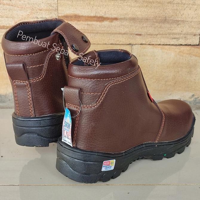 Sepatu Safety Resleting Terbaru Ujung Besi Sepatu Touring Hiking Kantor Pabrik Proyek Kualitas Mahal