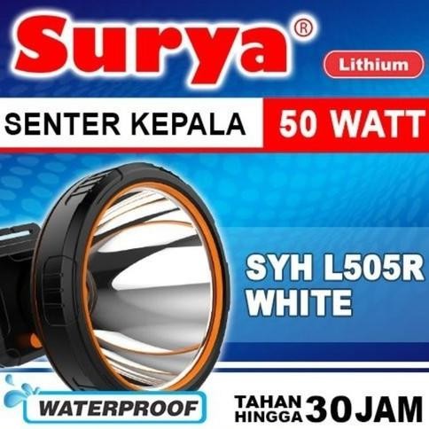 Surya Senter Kepala 50 Watt SYH L 505 R SYH L505R Headlamp Super Murah Terlaris