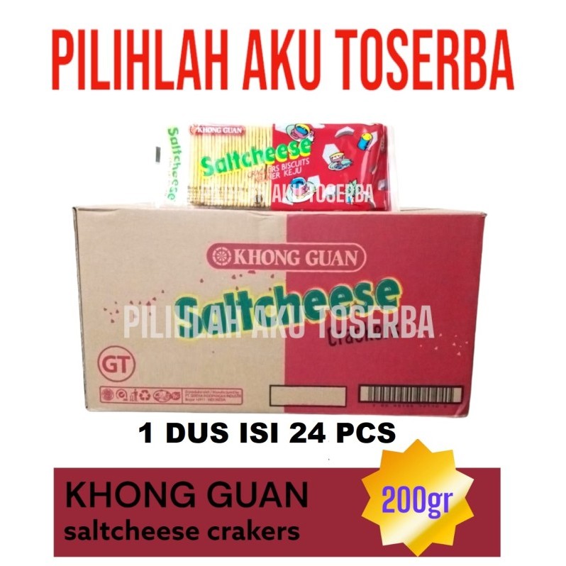 

Biskuit Khong Guan SALTCHEESE 200 gr - ( HARGA 1 DUS isi 24 )