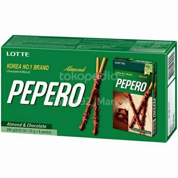 

LOTTE Pepero Chocolate & Almond Cookies 256 gram