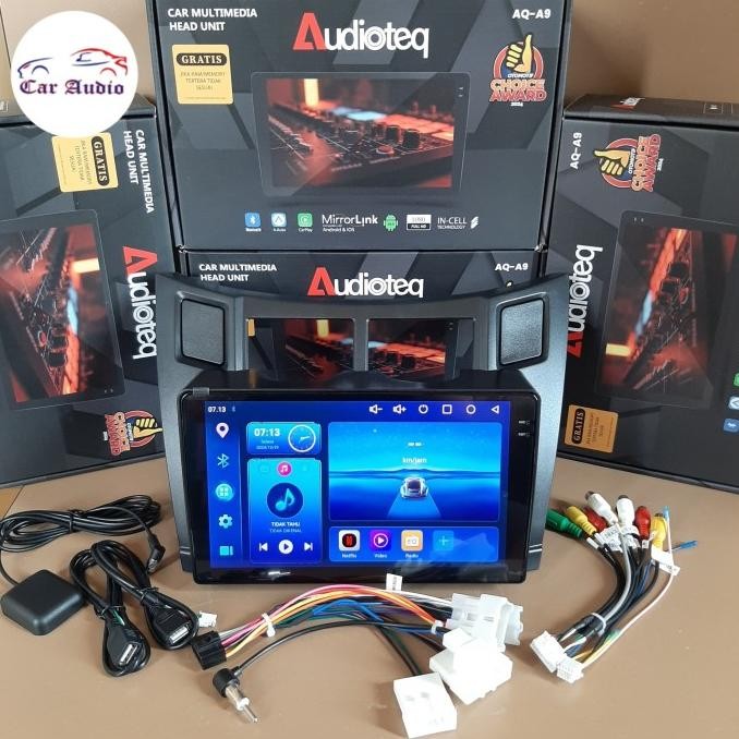 * Head Unit Android 9 Inch Yaris Bakpao Atau Yaris Lele Yaris 2006-2012 *