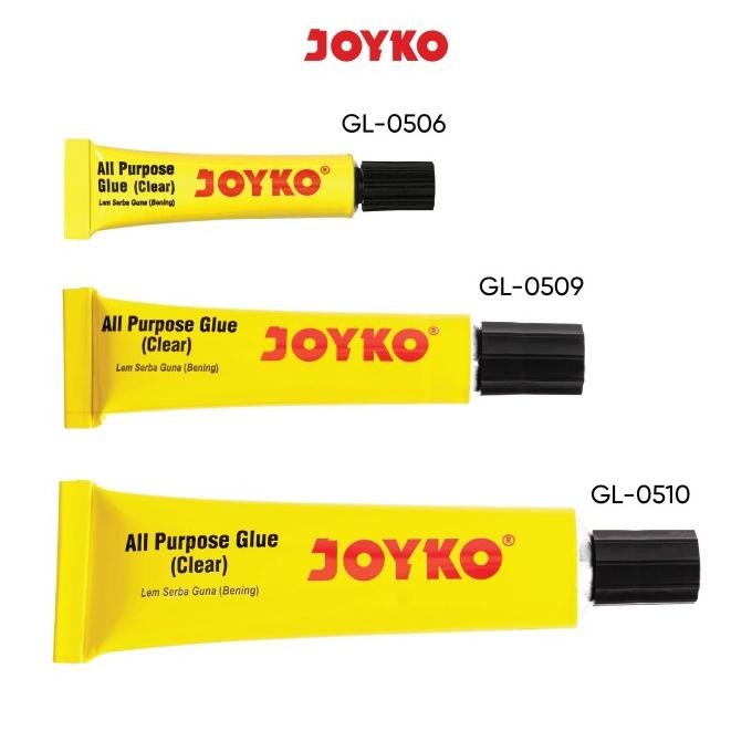

Joyko All Purpose Glue 7ml 20ml 35ml Lem Serbaguna Lem Kertas Bening Transparan Joyko Cair Bening GL-506 GL-0510