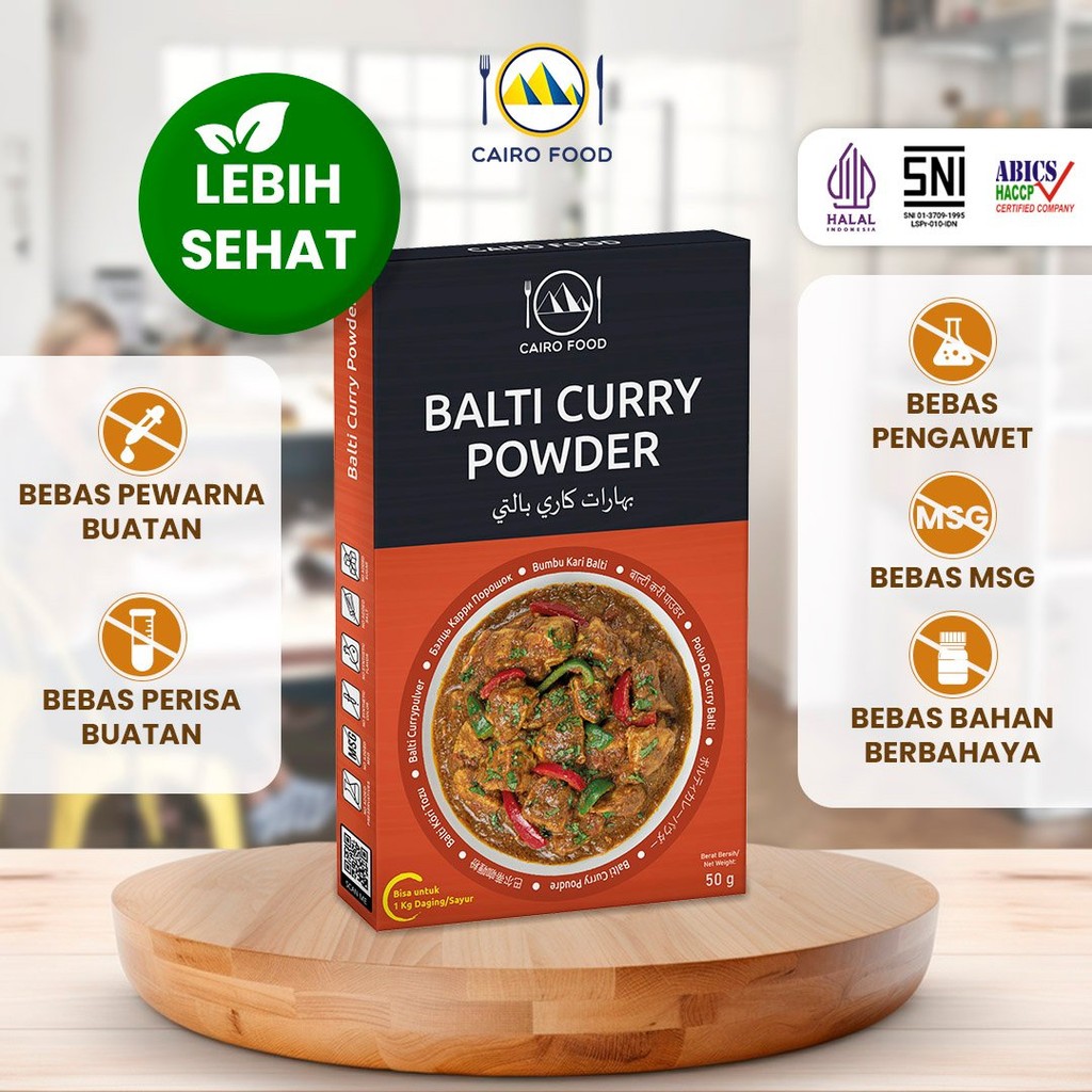 

Bumbu Kari Balti Spice Mix Sehat - Cairo Food