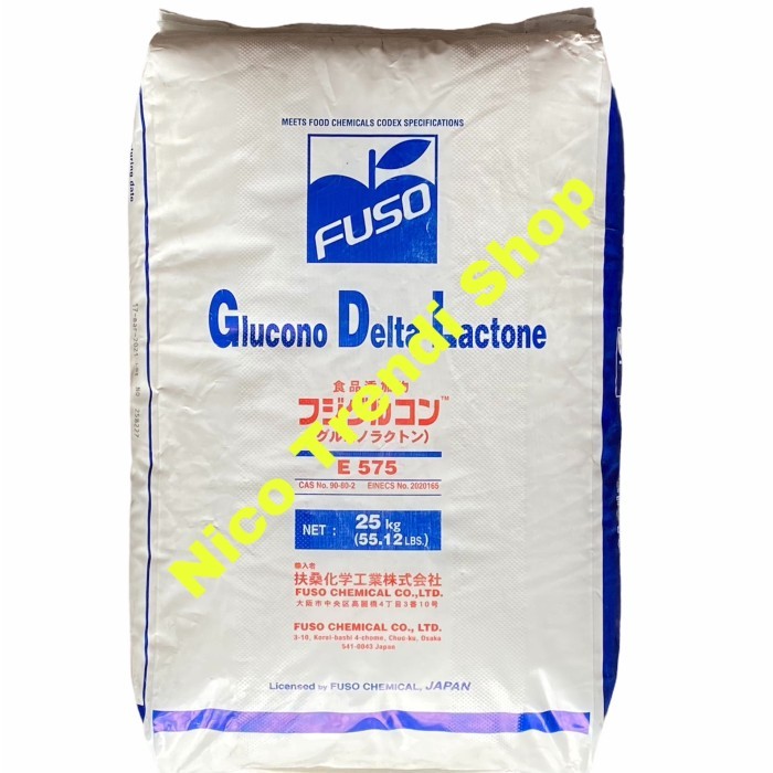 

GDL Fuso 1 Sak 25kg Glucono Delta Lactone Sekau Tahu