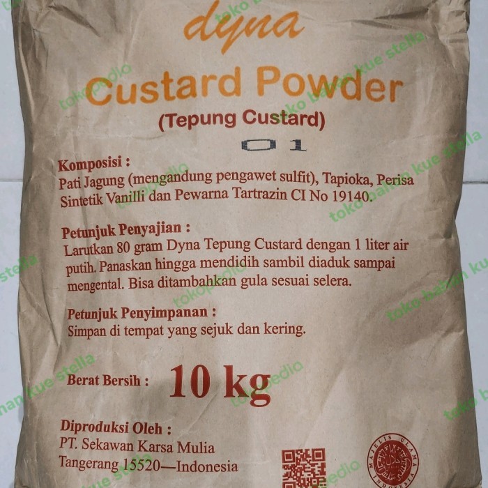 

TEPUNG CUSTARD POWDER DYNA 10 KG