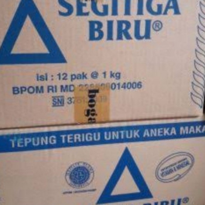 

3 dus Tepung Segitiga Biru Eco Pack @ 12 pcs kemasan 1kg.